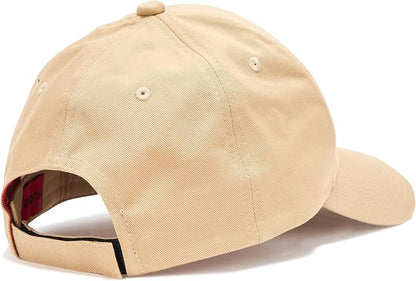 HUGO, Gorra de algodón con logotipo cuadrado, beige Brownstone, PCE.